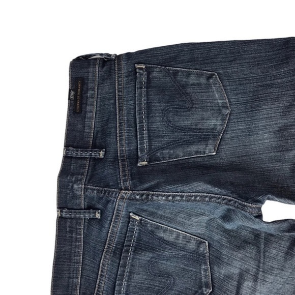 Citizens of Humanity stretch Jeans Below Knee Shorts Blue 24 - Picture 3 of 7